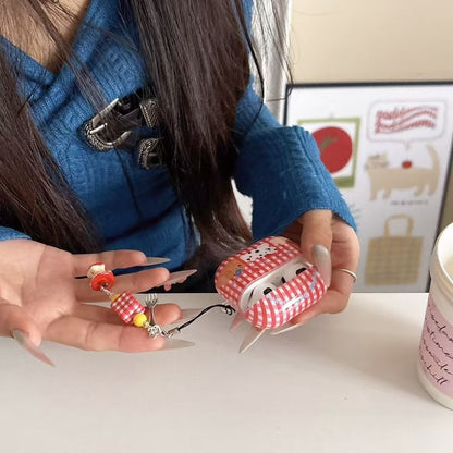 / Skin Plaid Apple Pro Earphone AirPods Dog Case FashionChic