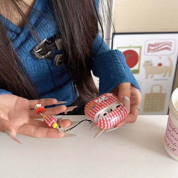 / Skin Plaid Apple Pro Earphone AirPods Dog Case FashionChic