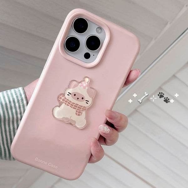 / Set Phone Cat Fork Stand Case FashionChic