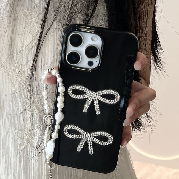 Phone Rhinestone Case Bow FashionChic