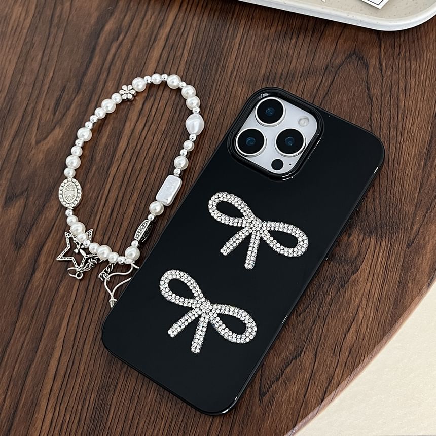Phone Rhinestone Case Bow FashionChic