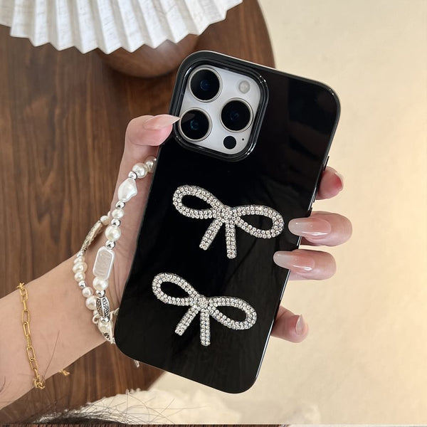 Phone Rhinestone Case Bow FashionChic