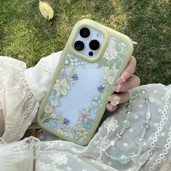 Case Transparent Floral Phone FashionChic