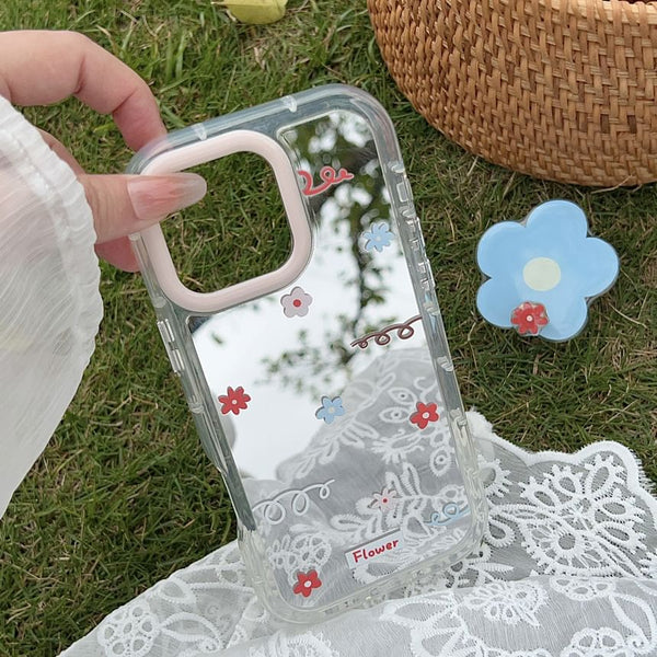 Mirrored Floral Phone Case FashionChic