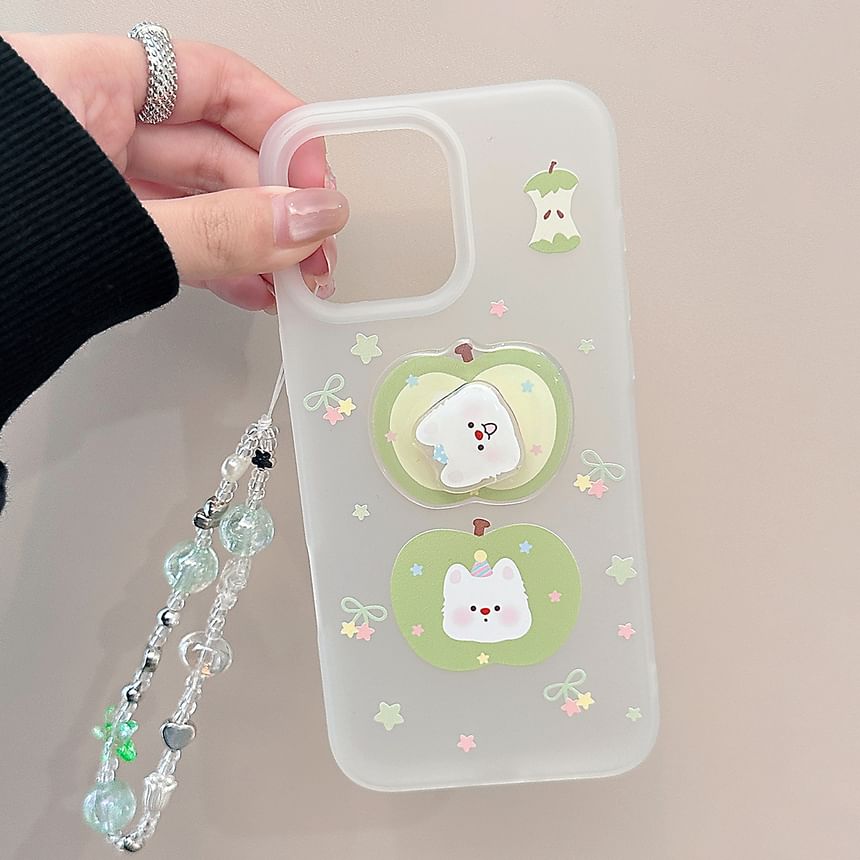 Phone Decoration Strap Rotatable Apple / Adhesive Case Dog Set FashionChic