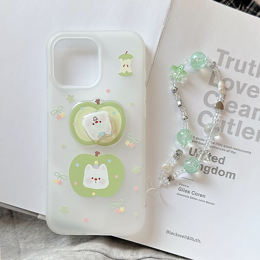 Phone Decoration Strap Rotatable Apple / Adhesive Case Dog Set FashionChic