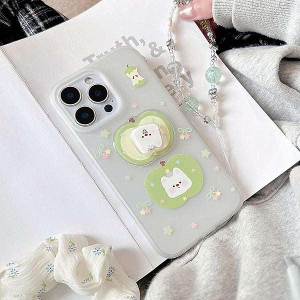 Phone Decoration Strap Rotatable Apple / Adhesive Case Dog Set FashionChic