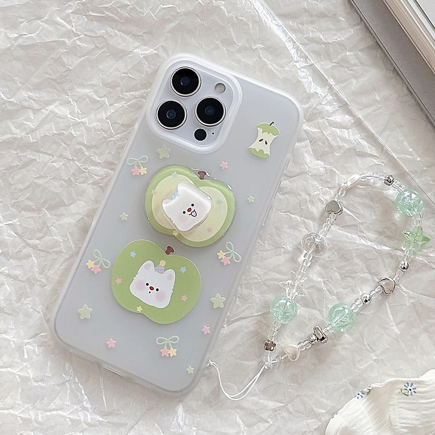 Phone Decoration Strap Rotatable Apple / Adhesive Case Dog Set FashionChic