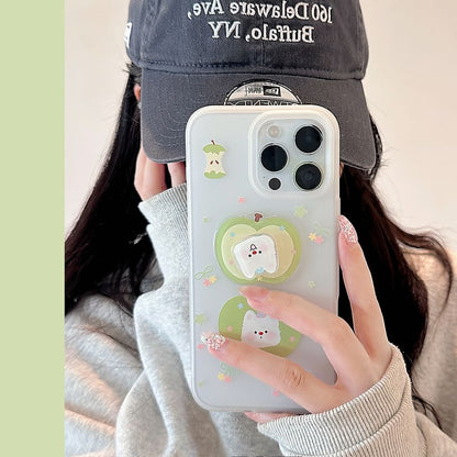 Phone Decoration Strap Rotatable Apple / Adhesive Case Dog Set FashionChic