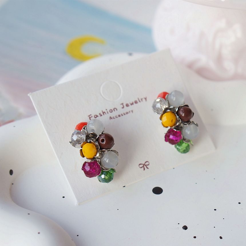 925 Stud Bead Silver Sterling Earring FashionChic