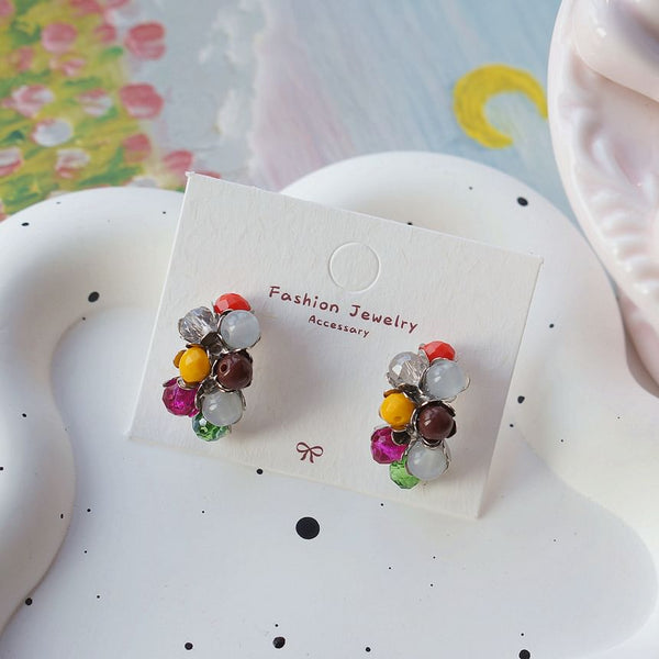 925 Stud Bead Silver Sterling Earring FashionChic