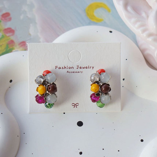 925 Stud Bead Silver Sterling Earring FashionChic