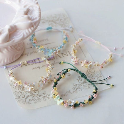 Bead Bracelet Flower String FashionChic