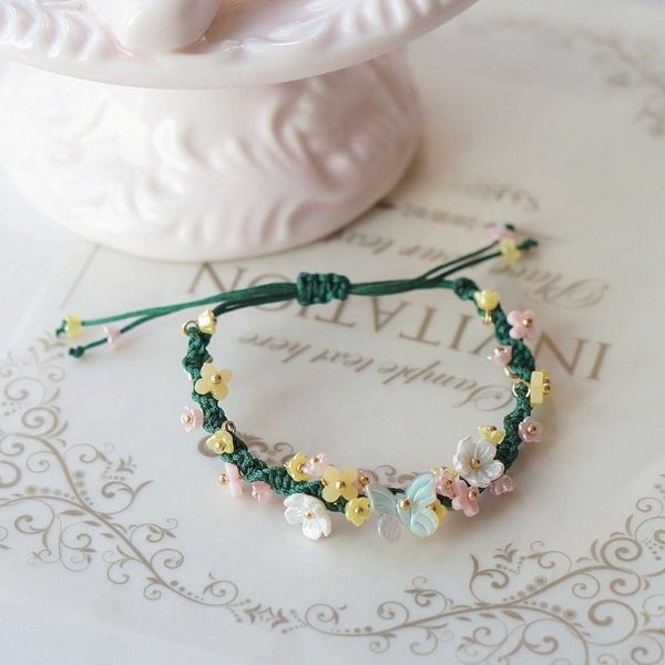 Bead Bracelet Flower String FashionChic