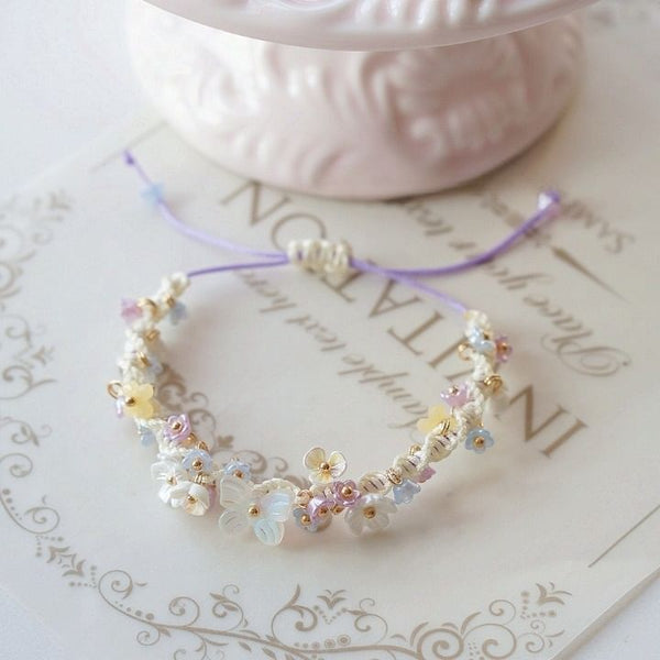 Bead Bracelet Flower String FashionChic