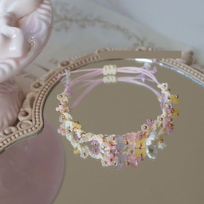 Bead Bracelet Flower String FashionChic