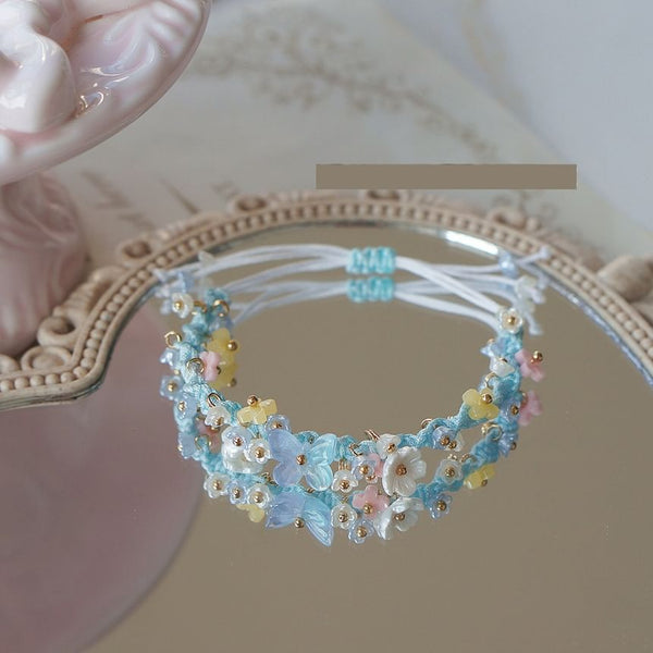Bead Bracelet Flower String FashionChic
