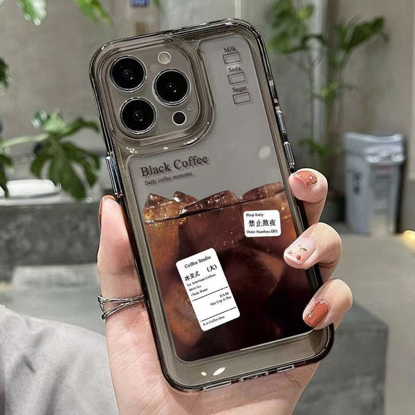 Transparent Phone Case Coffee FashionChic