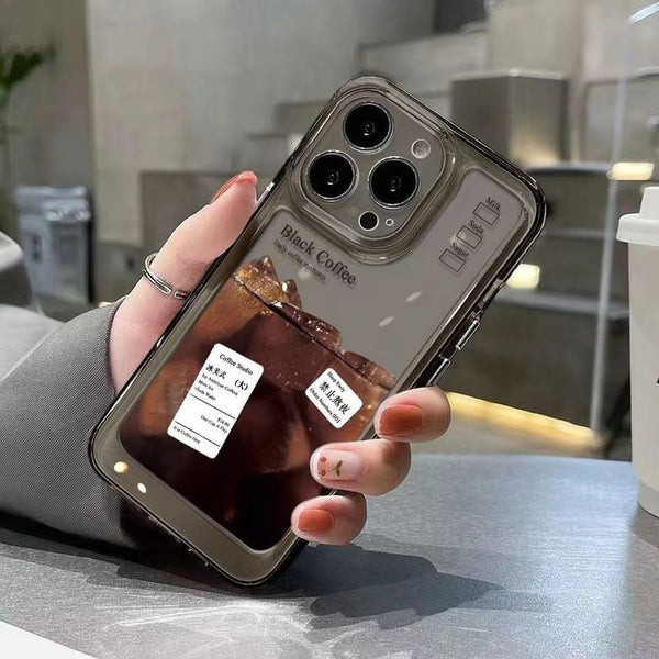 Transparent Phone Case Coffee FashionChic