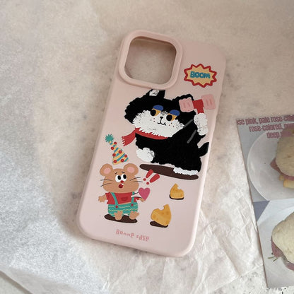 Cartoon Bead Strap Set Print Phone Case / FashionChic