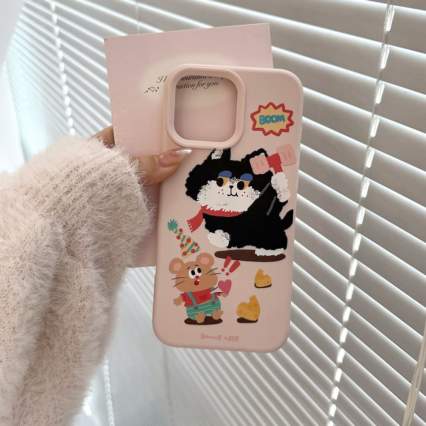 Cartoon Bead Strap Set Print Phone Case / FashionChic