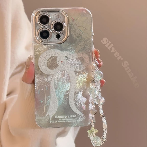 Bead Phone Print / Strap Snake Set Case FashionChic