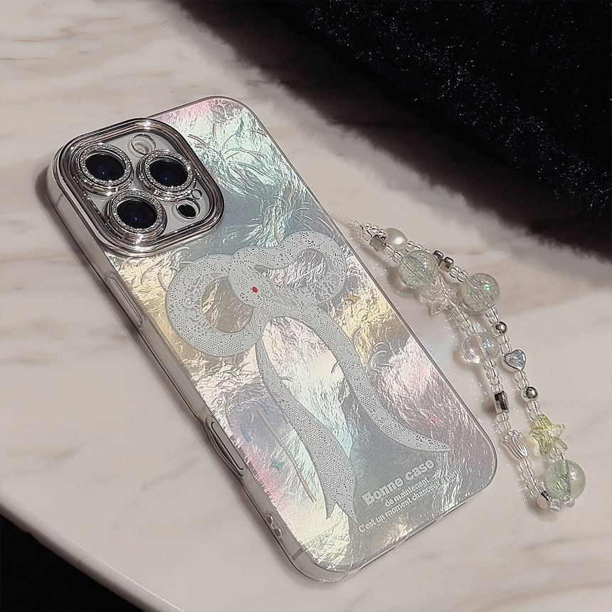 Bead Phone Print / Strap Snake Set Case FashionChic