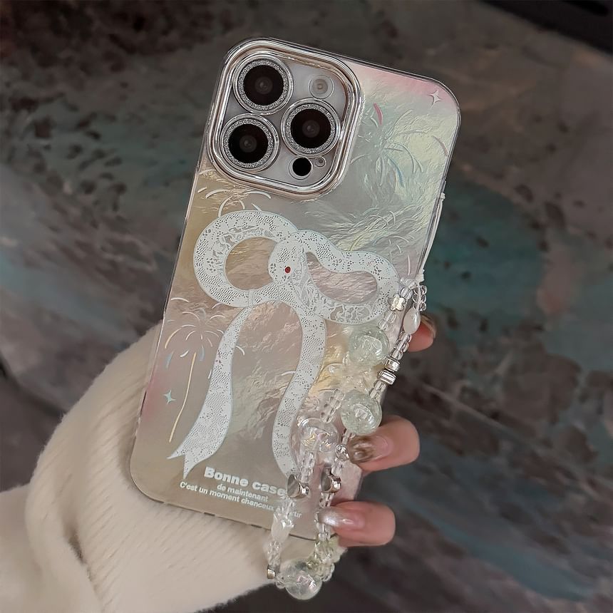 Bead Phone Print / Strap Snake Set Case FashionChic