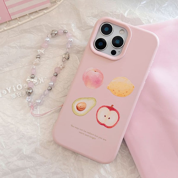 Print Strap Fruit Case Bead / Phone Set FashionChic