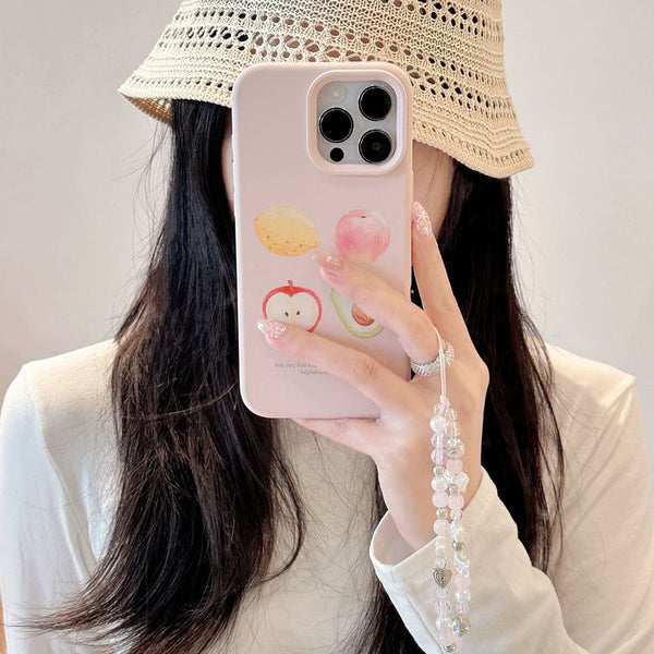 Print Strap Fruit Case Bead / Phone Set FashionChic