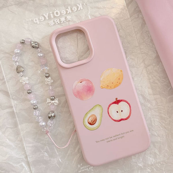 Print Strap Fruit Case Bead / Phone Set FashionChic