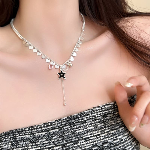 Star Pendant Lariat Necklace FashionChic
