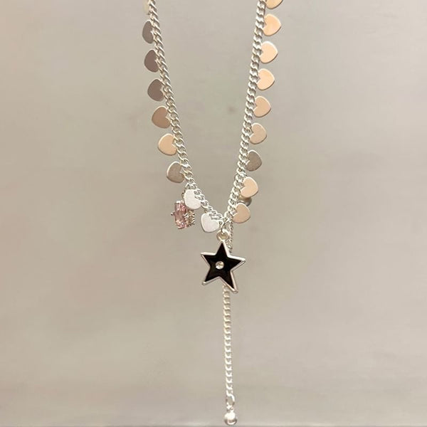 Star Pendant Lariat Necklace FashionChic