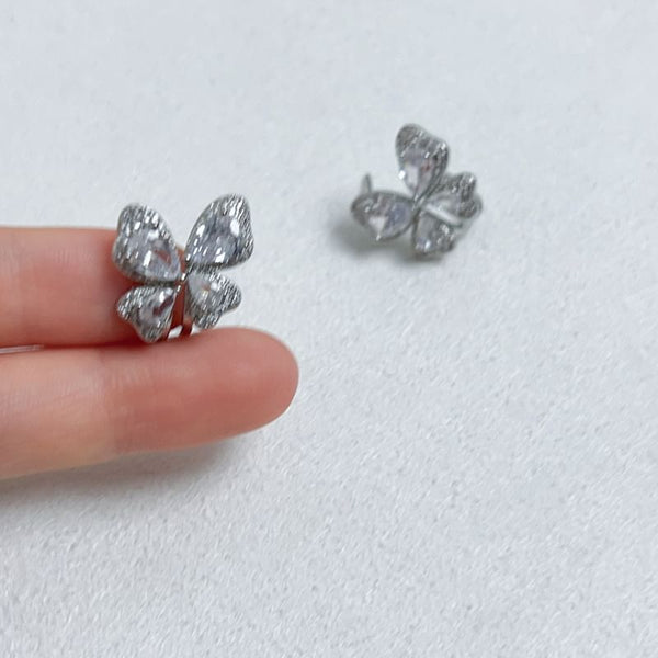 Stud Earring Butterfly Rhinestone FashionChic