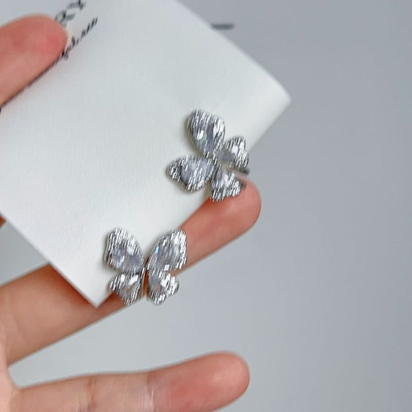 Stud Earring Butterfly Rhinestone FashionChic