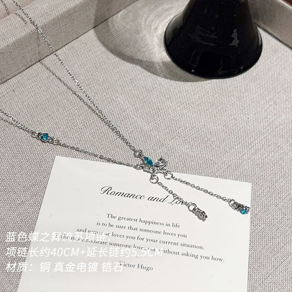 Necklace Butterfly Lariat FashionChic