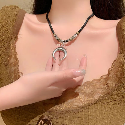Crescent Pendant Moon Necklace FashionChic