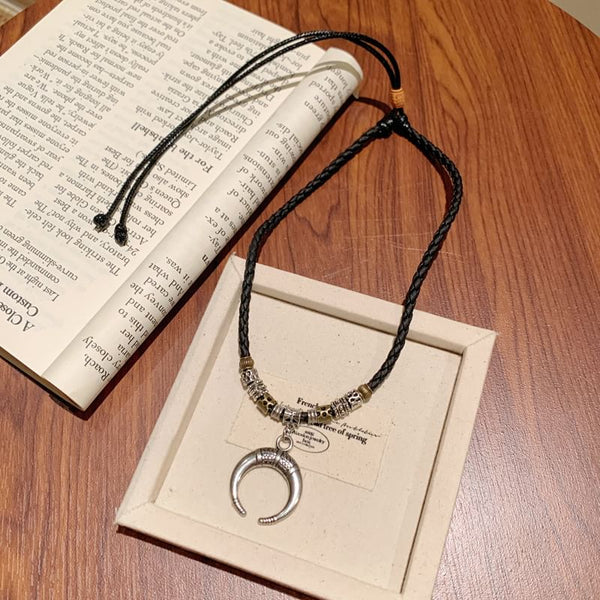 Crescent Pendant Moon Necklace FashionChic