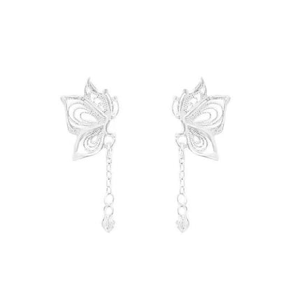 Alloy Earring Drop Butterfly FashionChic