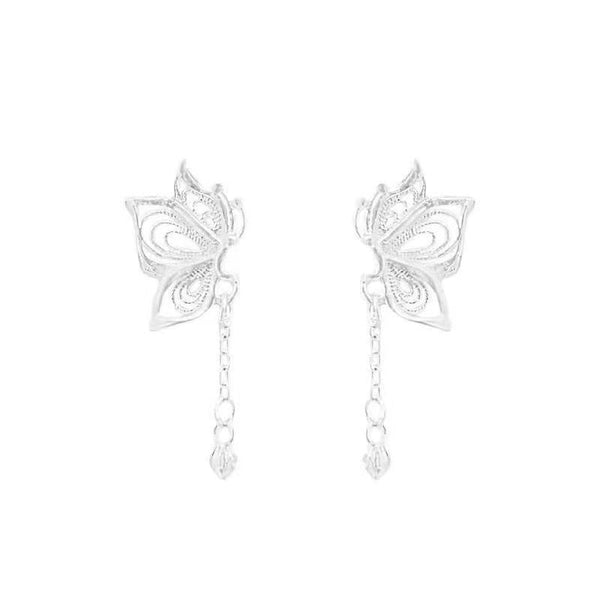 Alloy Earring Drop Butterfly FashionChic