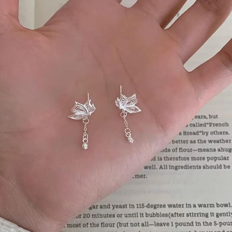 Alloy Earring Drop Butterfly FashionChic