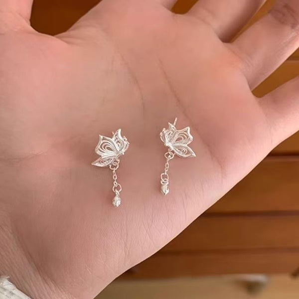 Alloy Earring Drop Butterfly FashionChic