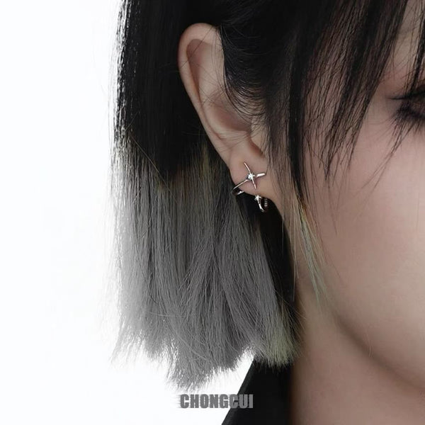 Earring Star Stud Alloy FashionChic