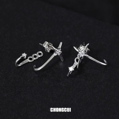 Earring Star Stud Alloy FashionChic