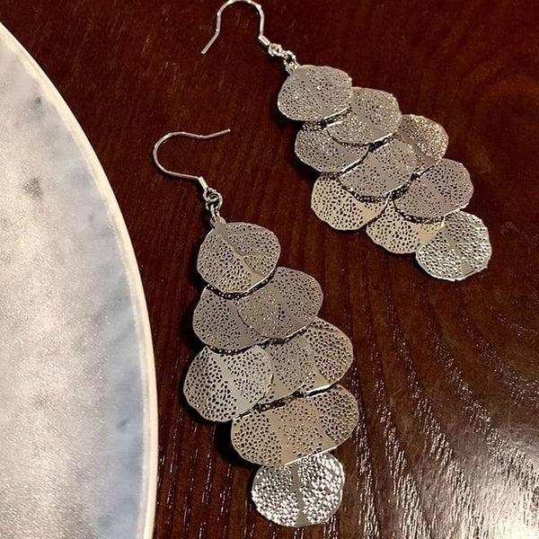 Alloy Earring Leaf Chandelier FashionChic