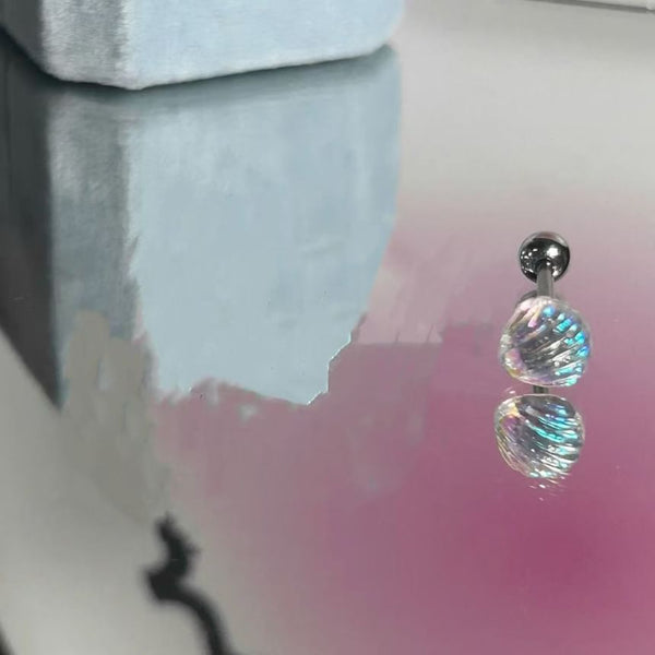 / Heart Wand Set 3: Earring Rhinestone Alloy Shell Stud of FashionChic