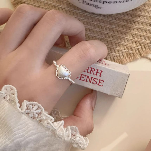 Heart 2: Cutout Set Ring + Alloy of Open FashionChic