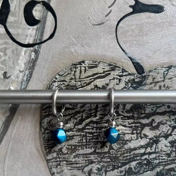 Faux Alloy Drop Gemstone Earring FashionChic