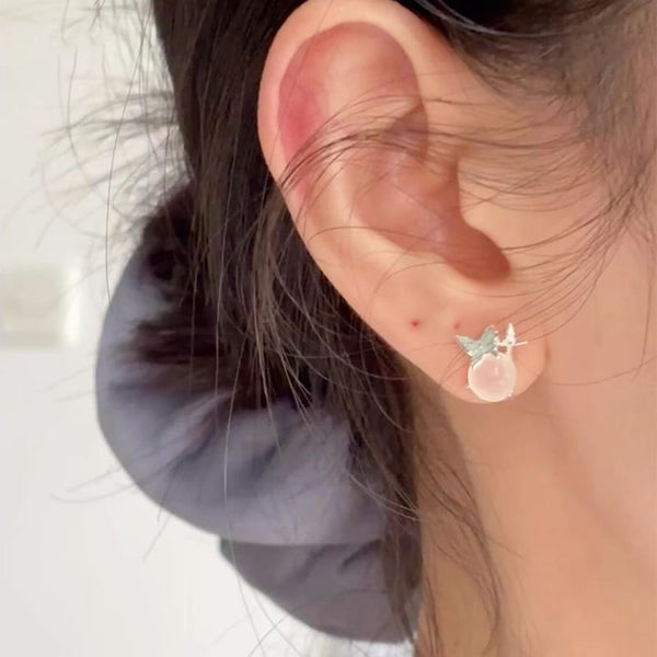 Enamel Butterfly Earring Stud Cabochon FashionChic