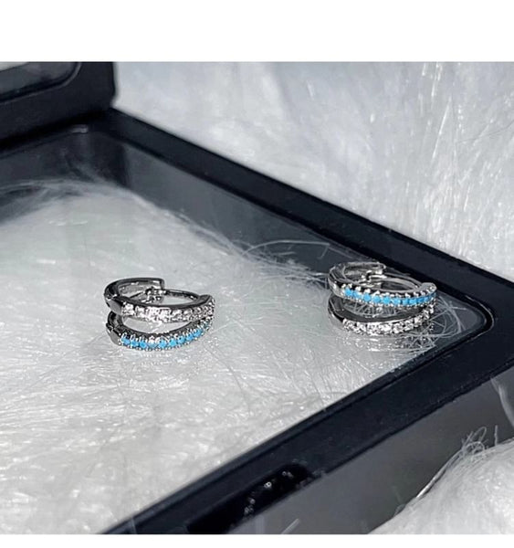 Earring Rhinestone Huggie FashionChic